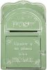 Clayre & Eef Brievenbus 26x9x39 cm Groen Metaal Rechthoek online kopen