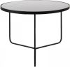 Clayre & Eef Bijzettafel Ø 75x50 cm Zwart Aluminium Rond Side table online kopen