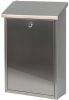 V-Part Toledon wandbrievenbus- 12 x 27 x 40 cm mat RVS zilverkleurig online kopen