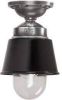 KS Verlichting Plafondlamp Kostas zwart aluminium E27 binnen en verandalamp online kopen