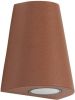 KS Verlichting Wandspot Cone corten kleur met dag en nacht sensor online kopen