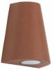 KS Verlichting Wandspot Cone corten kleur met dag en nacht sensor online kopen