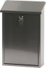 V-Part Toledon wandbrievenbus- 12 x 27 x 40 cm mat RVS zilverkleurig online kopen